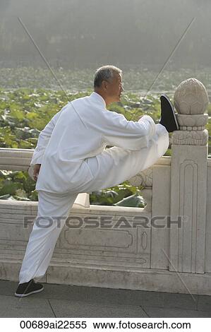 An old man practices Chinese martial arts View Large Photo Image Stock Photography - An old man practices Chinese martial arts. Fotosearch