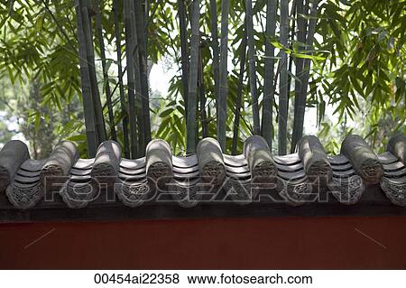Stock Photo - Bamboo Lane, Wuhou memorial temple, China. Fotosearch