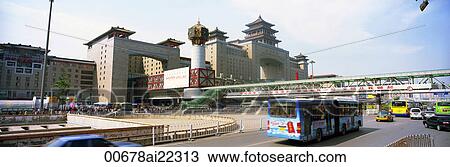 Stock Image - Beijing West Station, China. Fotosearch