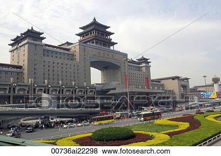 Stock Photo - Beijing West Station, China. Fotosearch