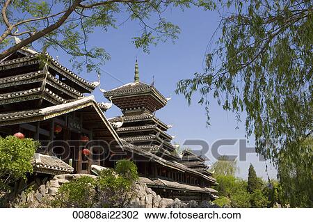 Chinese Ethnic Culture Park, Beijing, China View Large Photo Image Stock Image - Chinese Ethnic Culture Park, Beijing, China. Fotosearch
