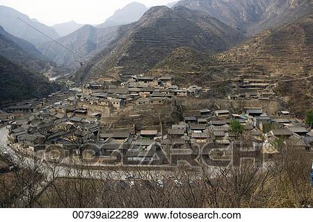 Stock Photo - Chuandixia village, Beijing environs, China. Fotosearch