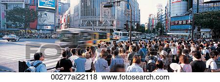 Crowds in Shinbuya View Large Photo Image Stock Photo - Crowds in Shinbuya. Fotosearch