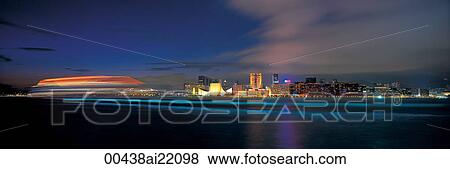 Stock Photo - Cruise Liners at Ocean Terminal, Hong Kong. Fotosearch