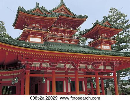 Stock Photo - Heian-Jingu Kyoto, Japan. Fotosearch
