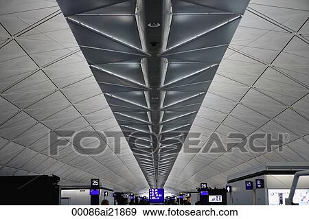 Stock Photo - Hong Kong International Airport at Chep Lap Kok, Hong Kong. Fotosearch