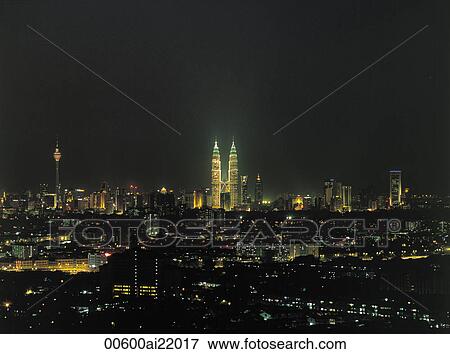 Stock Photo - KL Skyline, Malaysia. Fotosearch