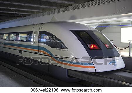 Magnetically levitated (Maglev) train, Shanghai View Large Photo Image Stock Photograph - Magnetically levitated (Maglev) train, Shanghai. Fotosearch