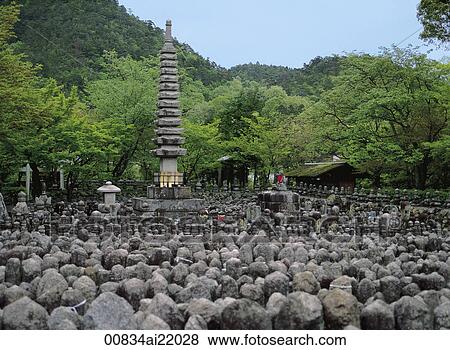 Stock Photo - Nenbutsu-Ji Temple Kyoto, Japan. Fotosearch
