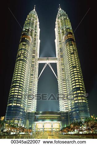 Stock Photo - Petronas Towers, Kuala Lumpur, Malaysia. Fotosearch