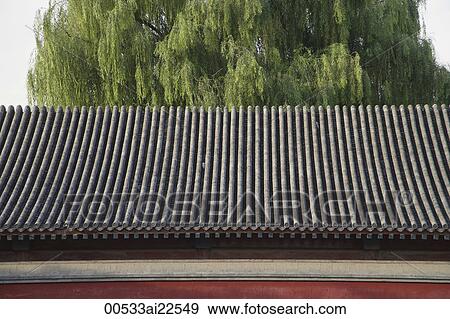 Stock Photo - Roof of a temple. Fotosearch