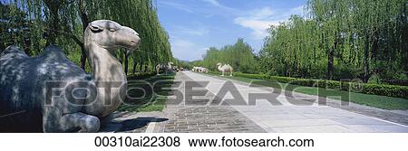 Stock Photo - Sacred Way Museum of Ming Tomb, Beijing, China. Fotosearch
