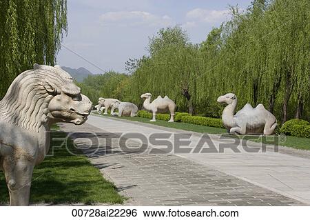Stock Photograph - Sacred Way Museum of Ming Tomb, Beijing, China. Fotosearch