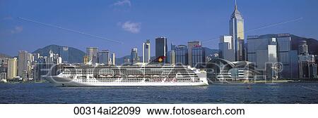 Stock Photo - Star Leo in Victoria Harbour, Hong kong. Fotosearch