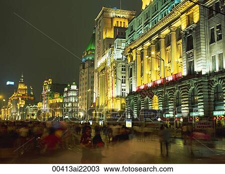 The Bund, Shanghai, China View Large Photo Image Stock Image - The Bund, Shanghai, China. Fotosearch
