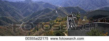 Stock Photography - The Great Wall, Badaling, Beijing, China. Fotosearch