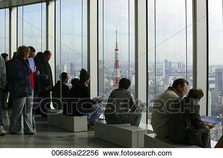 The observatory platform of Roppongi Hills, Tokyo, Japan View Large Photo Image Stock Photograph - The observatory platform of Roppongi Hills, Tokyo, Japan. Fotosearch