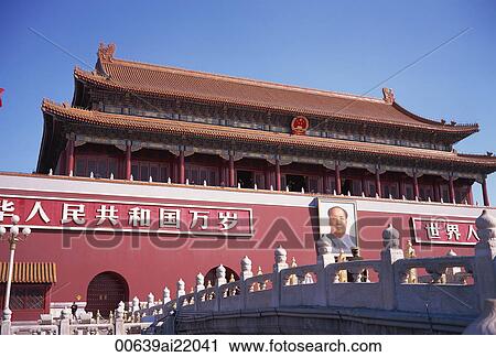 Tiananmen, Beijing, China View Large Photo Image Stock Image - Tiananmen, Beijing, China. Fotosearch