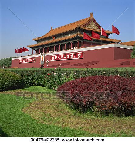 Tiananmen, Beijing, China View Large Photo Image Stock Photography - Tiananmen, Beijing, China. Fotosearch