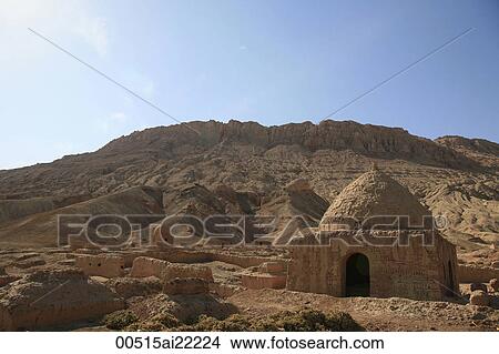 Uyghur's tomb, Tuyugou Village, Shanshan, Turpan, Xinjiang View Large Photo Image Picture - Uyghur's tomb, Tuyugou Village, Shanshan, Turpan, Xinjiang. Fotosearch
