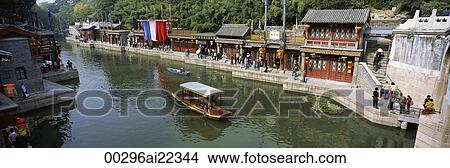Picture - Yi He Yuan (Summer Palace), Mini Suzhou, Beijing, China. Fotosearch