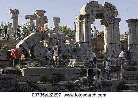 Stock Photo - Yuan Ming Yuan Park, Beijing, China. Fotosearch