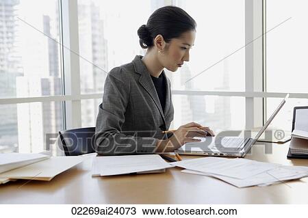 businesswoman at laptop View Large Photo Image Stock Image - businesswoman at laptop. Fotosearch