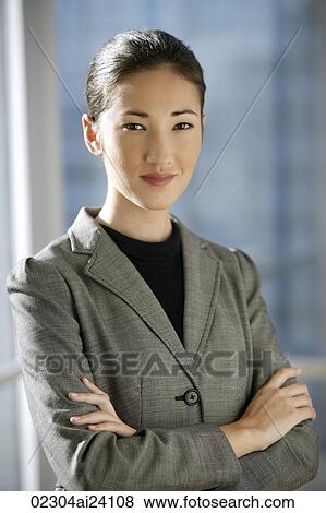businesswoman with arms folded View Large Photo Image Stock Photo - businesswoman with arms folded. Fotosearch