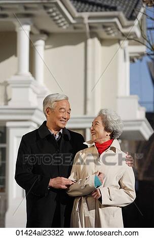 Elderly couple looking at each other View Large Photo Image Stock Image - Elderly couple looking at each other. Fotosearch