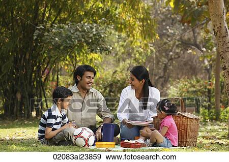Family picnic View Large Photo Image Stock Photo - Family picnic. Fotosearch