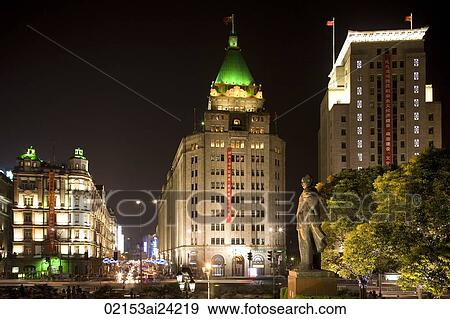 Historical buildings, The Bund, Shanghai, China View Large Photo Image Stock Photo - Historical buildings, The Bund, Shanghai, China. Fotosearch
