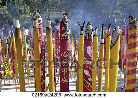 Incense outside the Po Lin Monastery, Lantau Island, Hong Kong View Large Photo Image Stock Photograph - Incense outside the Po Lin Monastery, Lantau Island, Hong Kong. Fotosearch