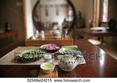 Tea set display, Shanghai, China View Large Photo Image Stock Photography - Tea set display, Shanghai, China. Fotosearch