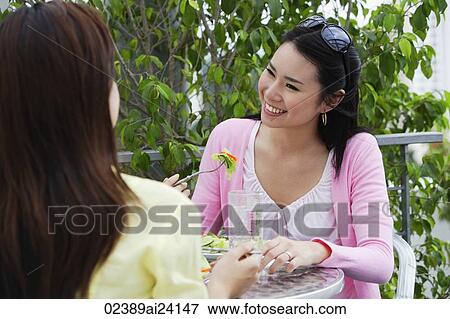 two ladies lunching View Large Photo Image Stock Photo - two ladies lunching. Fotosearch