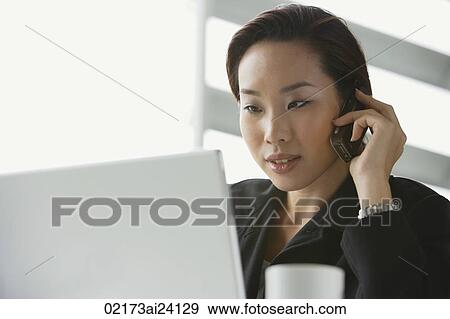 woman on cell phone View Large Photo Image Stock Photo - woman on cell phone. Fotosearch