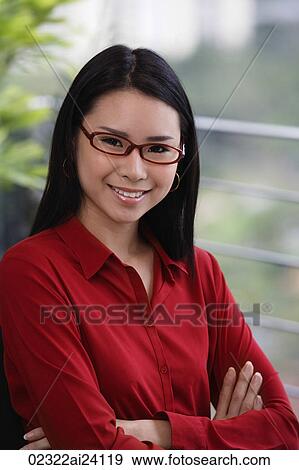 Stock Photo - woman with glasses. Fotosearch