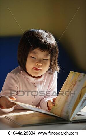 Young girl reading book View Large Photo Image Picture - Young girl reading book. Fotosearch