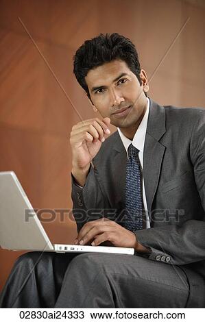 businessman with laptop computer View Large Photo Image Stock Image - businessman with laptop computer. Fotosearch