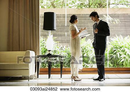 colleagues in hotel lobby View Large Photo Image Stock Image - colleagues in hotel lobby. Fotosearch