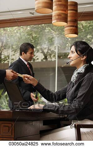 Stock Photography - conference registration. Fotosearch