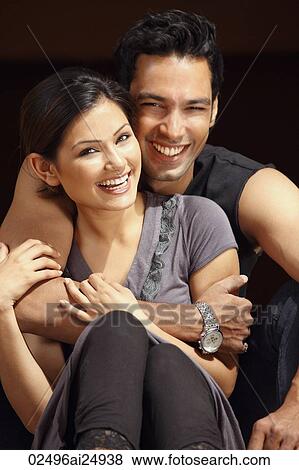 embracing couple, smiling View Large Photo Image Stock Photo - embracing couple, smiling. Fotosearch