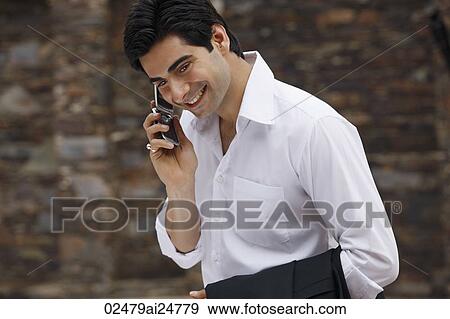 man on mobile phone View Large Photo Image Stock Photo - man on mobile phone. Fotosearch