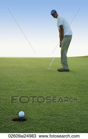 man playing golf View Large Photo Image Stock Image - man playing golf. Fotosearch