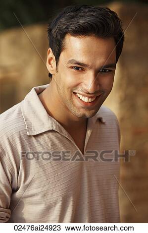 portrait of smiling man View Large Photo Image Stock Image - portrait of smiling man. Fotosearch