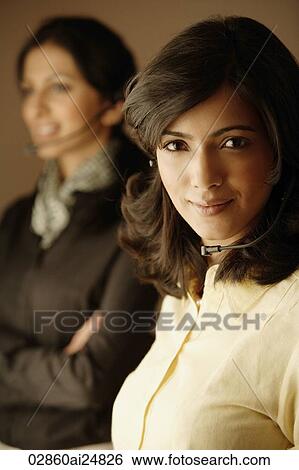 Stock Photograph - telecommunications agents. Fotosearch
