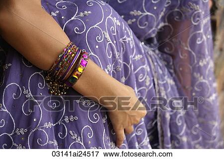 young woman in sari, bangles View Large Photo Image Stock Photo - young woman in sari, bangles. Fotosearch