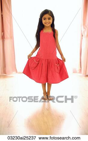 little girl in pink dress View Large Photo Image Stock Photo - little girl in pink dress. Fotosearch