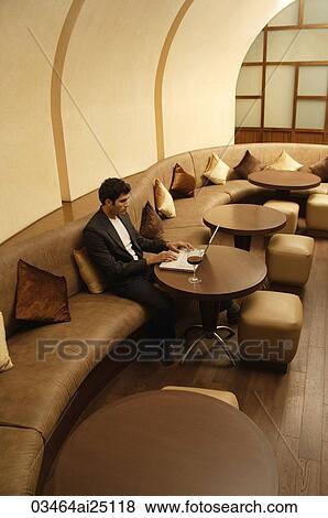 man working at laptop View Large Photo Image Stock Photo - man working at laptop. Fotosearch
