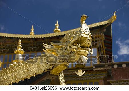 Decorations on Songzanlin Temple, Shangri-la, China View Large Photo Image Stock Photograph - Decorations on Songzanlin Temple, Shangri-la, China. Fotosearch
