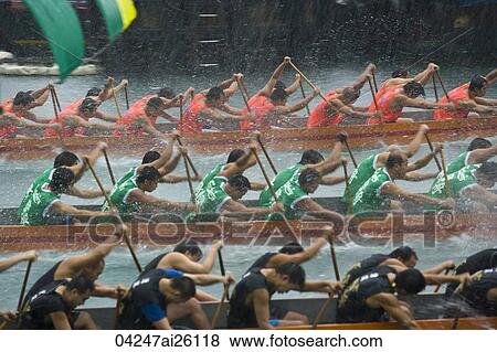 Dragon boat race at Shaukeiwan, Hong Kong View Large Photo Image Stock Photo - Dragon boat race at Shaukeiwan, Hong Kong. Fotosearch